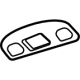 GM 42728049 Dome Lamp Assembly, Driver Side
