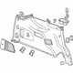 GM 23407855 Lower Quarter Trim, Black, Rear