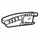 GM 15228008 Recline Handle, Black, Front Passenger Side