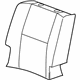 GM 20904936 Seat Back Cover, Rear