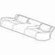 GM 84298078 Cushion Cover, Black, Rear