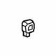 GM 26207281 Lumbar Switch, Black, Front