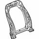 GM 13260628 Seat Back Frame, Front