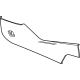 GM 84735819 Extension Panel, Black, Driver Side