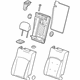 GM 23155421 Seat Back Assembly, Titanium