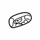 GM 88974780 Handle, Outside Cover, White