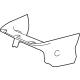 GM 84449027 Lower Extension, Black, Center Passenger Side