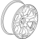 GM 84738122 Wheel, Alloy, Rear