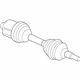 GM 22866871 Axle Assembly, Front Driver Side