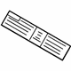 GM 10446112 A/C Label