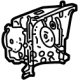 GM 85140659 Rear Side Rail Reinforcement, Driver Side