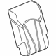 GM 84552297 Seat Back Cover, Rear