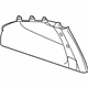 GM 15274592 Pillar Trim, Gray, Center Inner Passenger Side