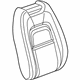 GM 23455771 Seat Back Cover, Black, Front