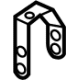 GM 22977802 Upper Rail Assembly Bracket, Front