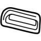 GM 42627308 Seat Belt Guide, Jet Black, Driver Side