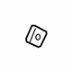 GM 84470962 Lock Switch, Jet Black, Passenger Side