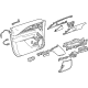 GM 86827065 Door Trim Panel, Black, Driver Side