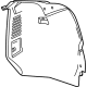 GM 84939302 Rear Fender Liner, Front Inner Driver Side