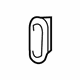 GM 19316991 Lower Hinge Seal, Passenger Side