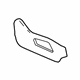 GM 84242334 Track Cover, Black, Front Passenger Side