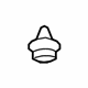 GM 84078111 Upper Trim Panel Retainer