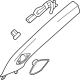 GM 42842433 Windshield Pillar Trim, Gray, Driver Side