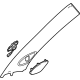 GM 84824930 Windshield Pillar Trim, Jet Black, Driver Side