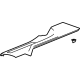 GM 84270252 Rear Sill Plate, Black, Driver Side