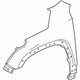 GM 84139849 Fender, Front Driver Side