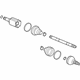 GM 84402744 Axle Assembly, Front Driver Side