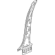 GM 60004339 Center Pillar Reinforcement, Inner Driver Side