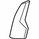 GM 20800319 Bolster Cover, Titanium, Rear Passenger Side