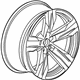 GM 22798741 Wheel, Alloy, Front