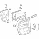 GM 23273317 Door Trim Panel, Titanium, Rear Passenger Side