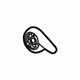 GM 42645798 Recline Handle, Black, Front