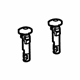 GM 42520320 Headrest Guide, Black, Front