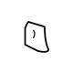 GM 25918183 Fender Mounting Bracket, Front Driver Side