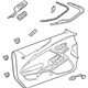 GM 84454729 Door Trim Panel, Black; Gray, Front Driver Side