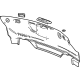 GM 84921432 Rear Panel Trim, Jet Black