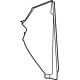 GM 84937399 Side Cover, Black, Passenger Side