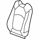 GM 22914434 Seat Back Cover, Titanium, Driver Side