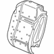 GM 13489052 Seat Back Pad, Front Driver Side