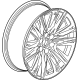 GM 23376239 Wheel, Alloy