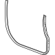 GM 85137397 Door Weatherstrip, Driver Side