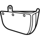 GM 84639028 Mud Guard, Black, Rear Driver Side