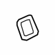 GM 23320910 Lower Gate Trim Plug, Rear