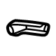 GM 84701566 Recline Handle, Black, Rear