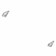 GM 15003784 Seal, Rear Passenger Side