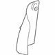GM 39064349 Bolster, Jet Black, Rear Passenger Side